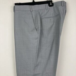 Bar III Mens Slim fit Dress Pants 38W 27L Light Grey Solid Stretch